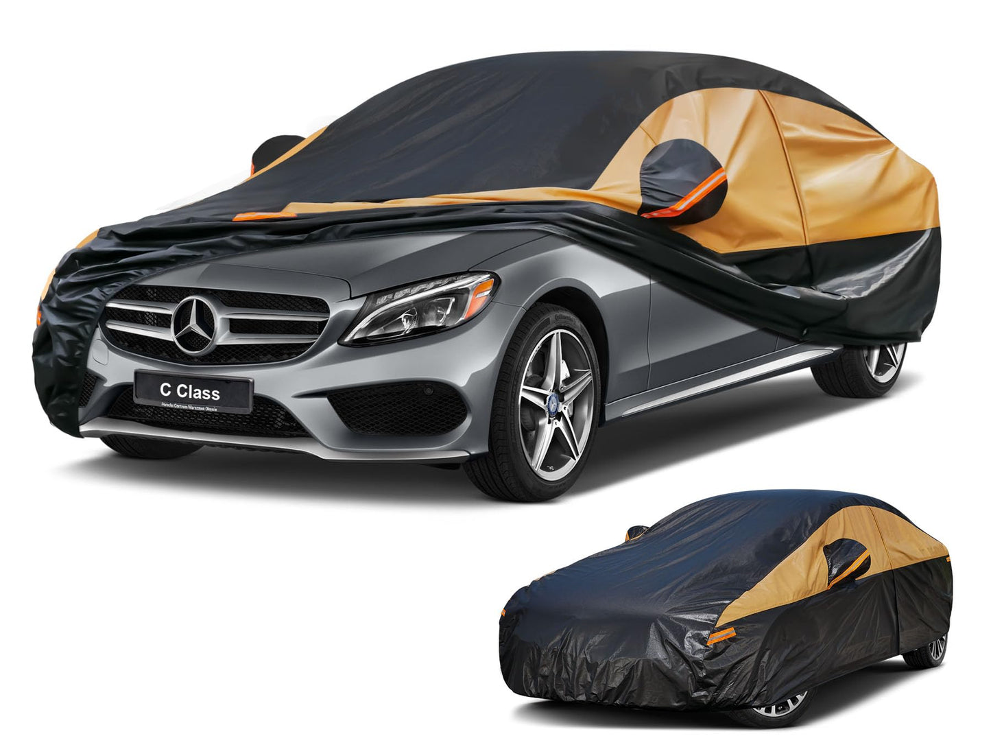 Cubierta de coche sedán resistente ajuste personalizado Merc