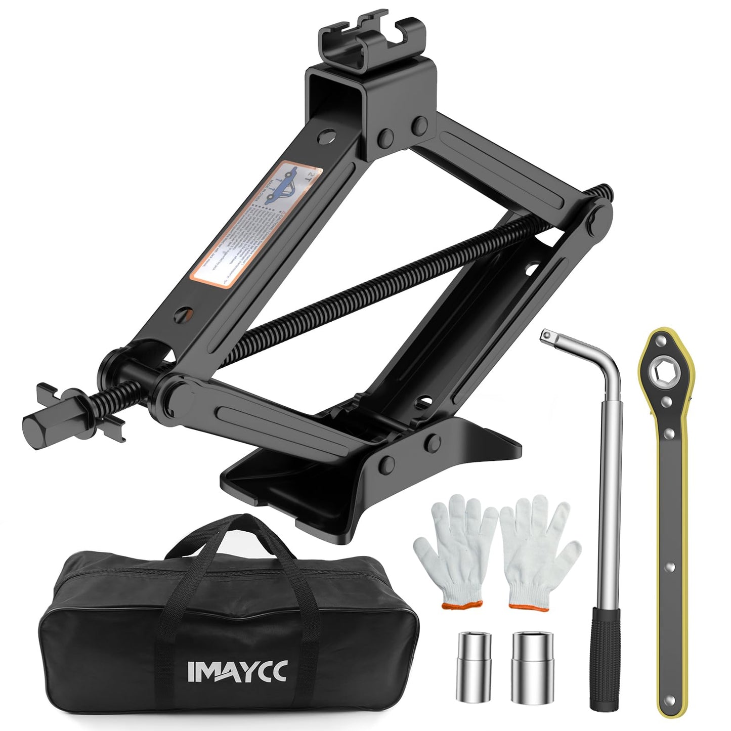 IMAYCC Kit de gato de automóvil, gato de tijera para automóv