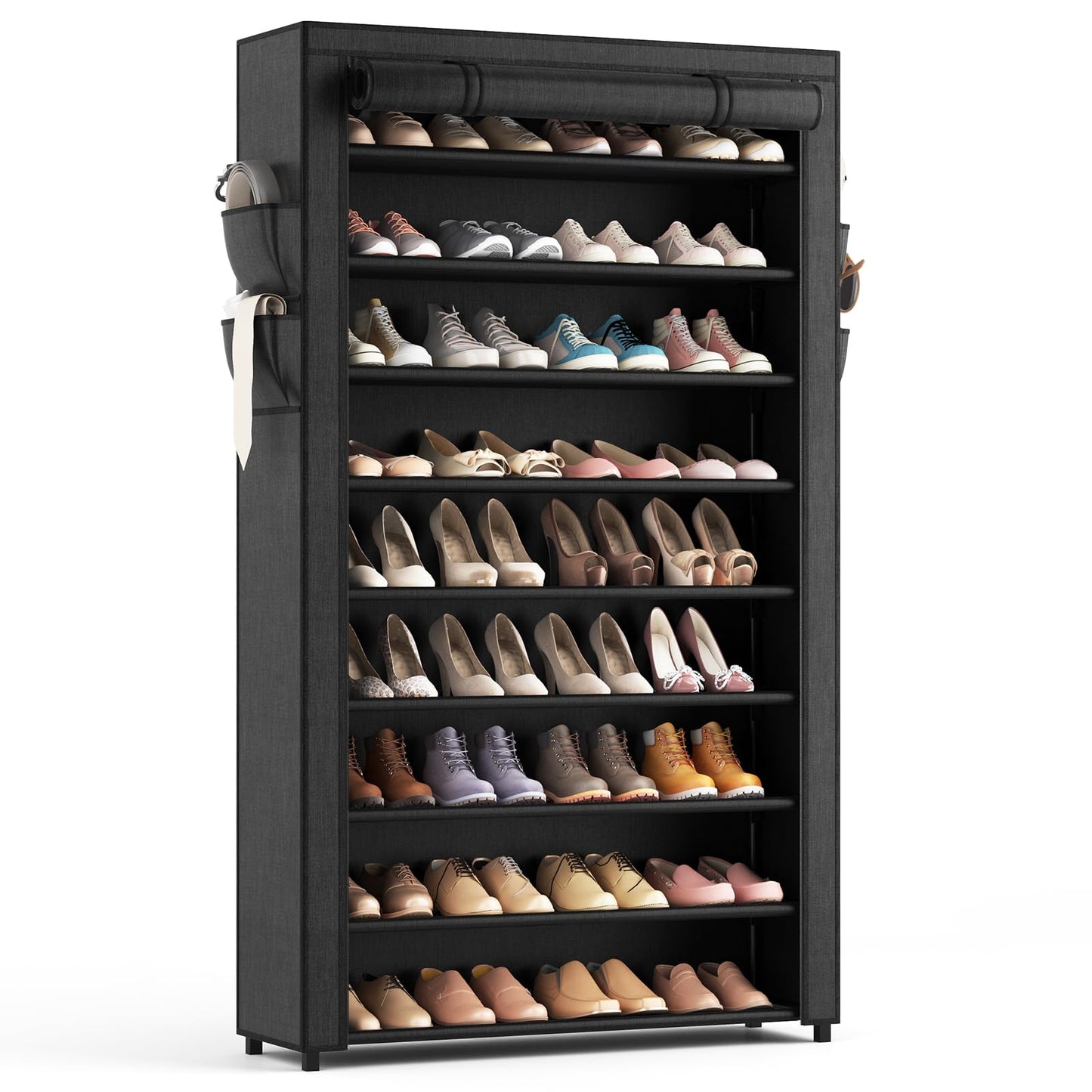 Zapatero con fundas – Organizador de zapatos de 10 niveles d