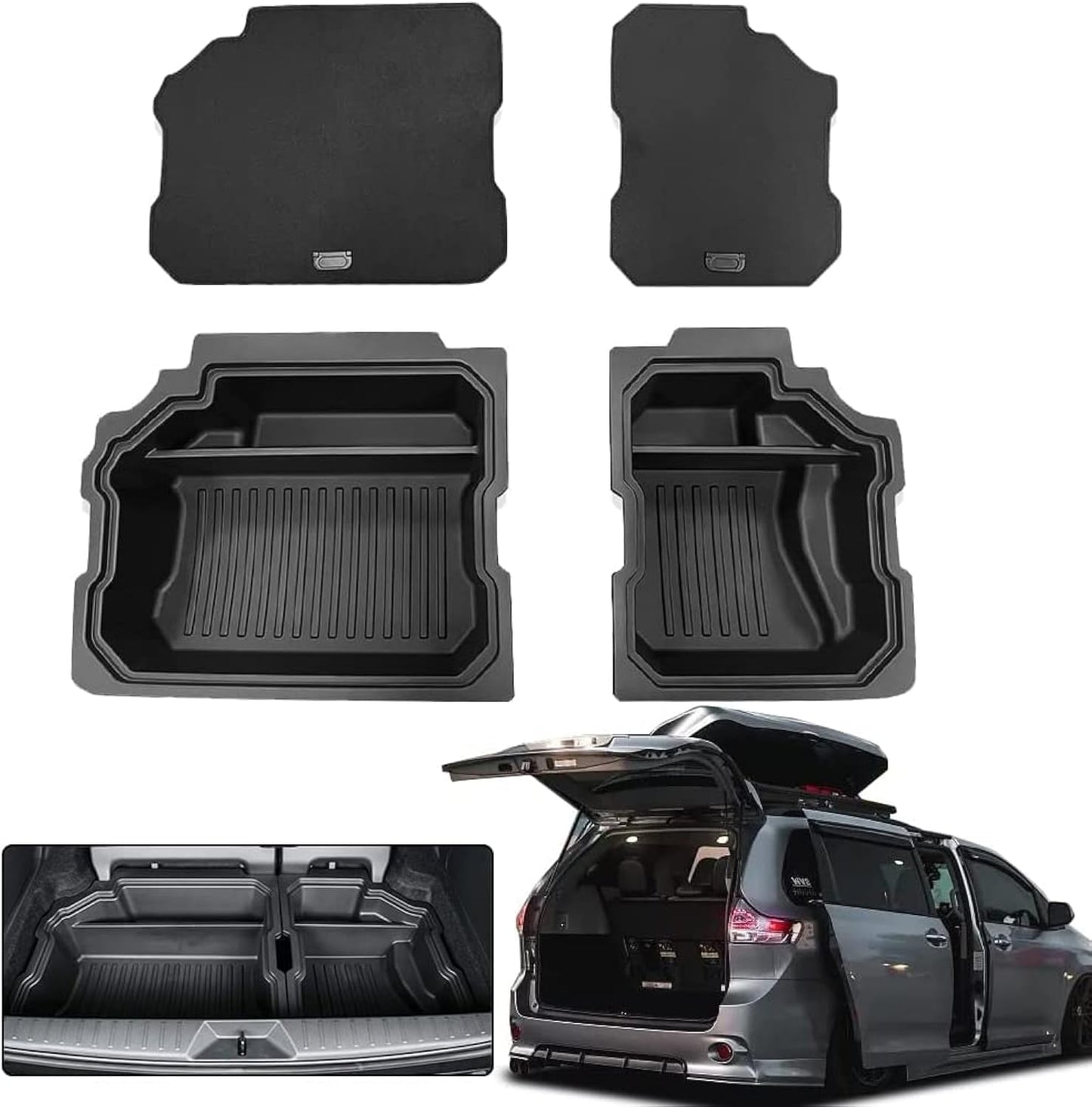 Caja de almacenamiento para maletero Toyota Sienna 2023 2022