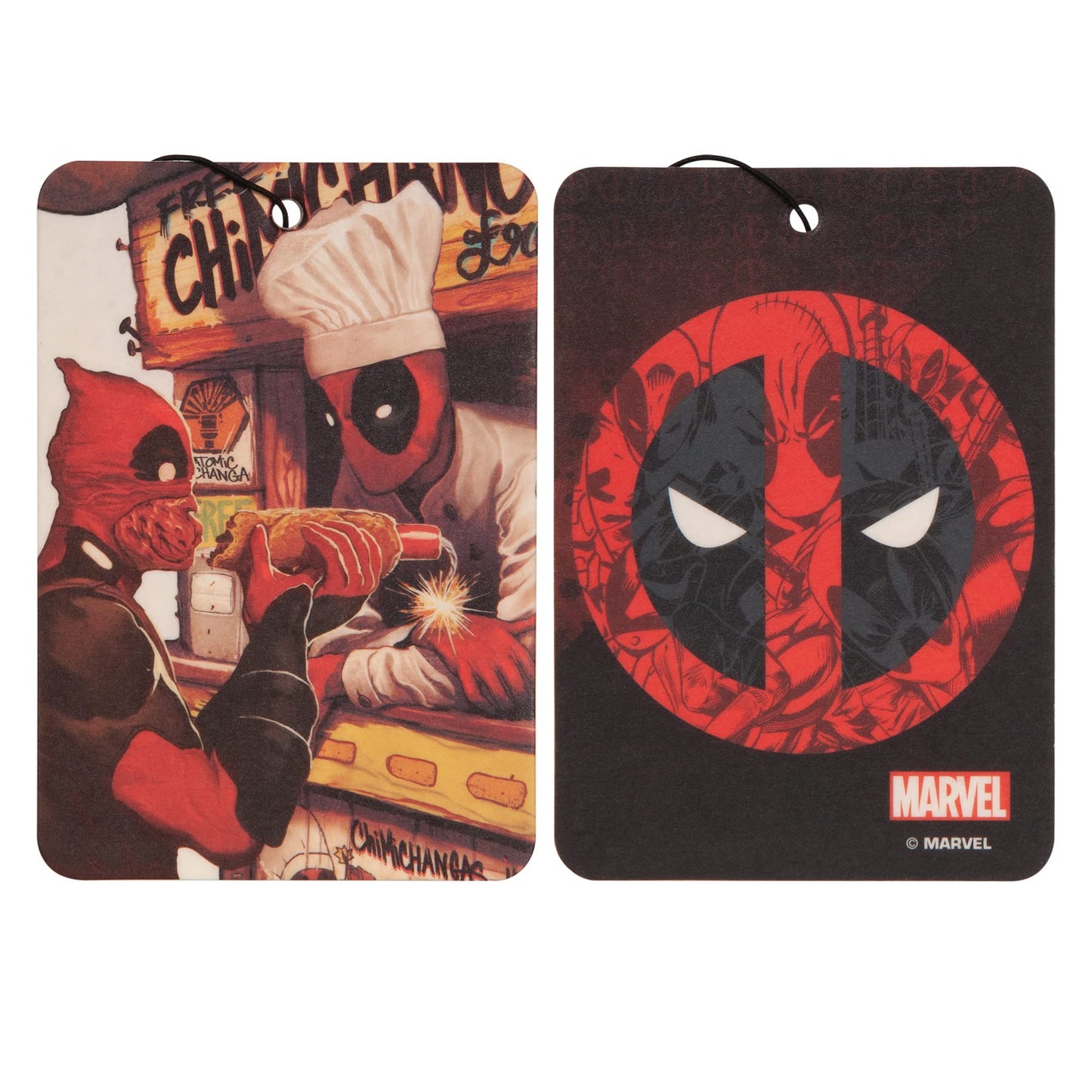 Plasticolor 005632R01 Marvel Deadpool Ambientador de 2 lados