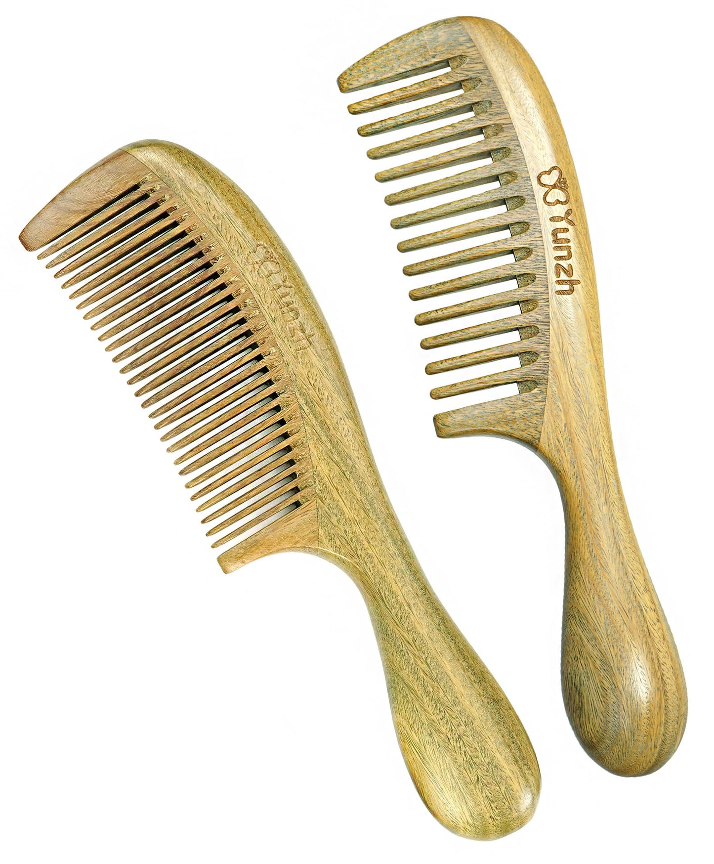 YunZh Peine de dientes anchos y peines de dientes finos, jue
