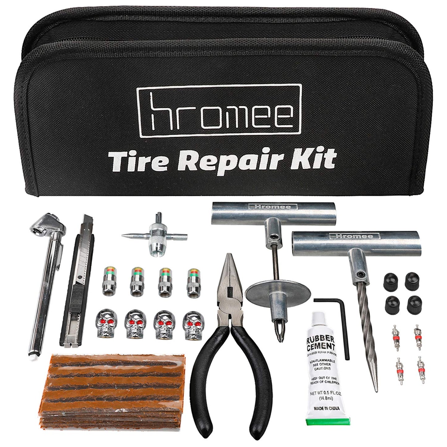 Hromee Kit de herramientas de reparación de neumáticos de 56