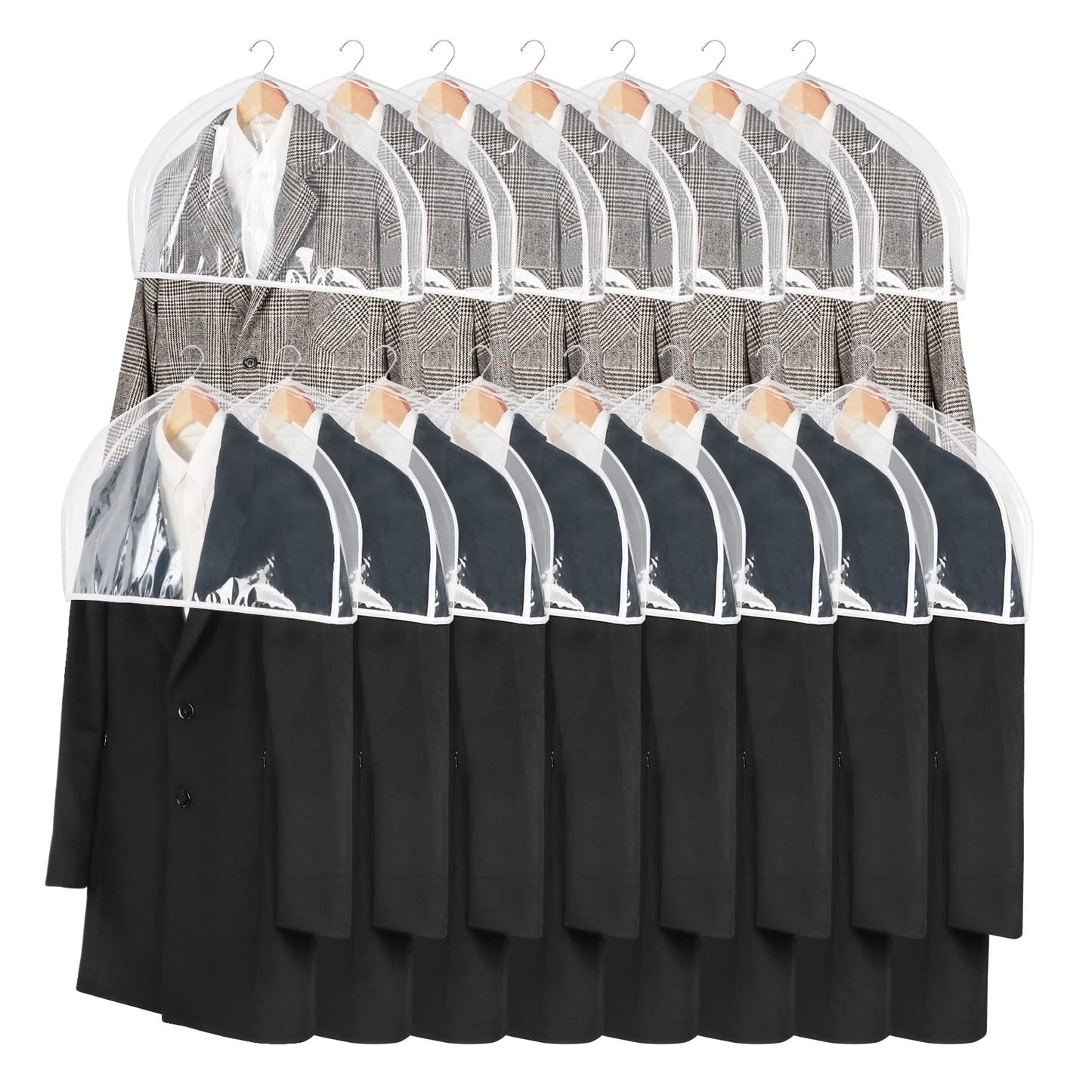 Zilink Fundas transparentes para los hombros para ropa (jueg