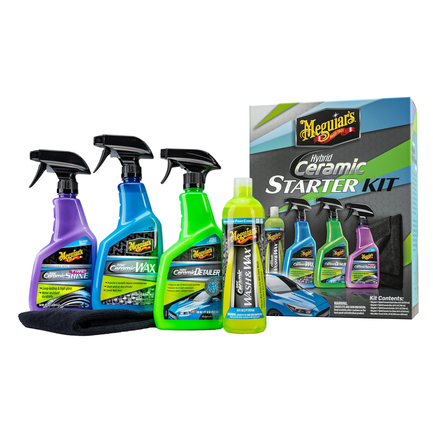 Meguiar's Kit de inicio de cerámica híbrida – Kit de detalle