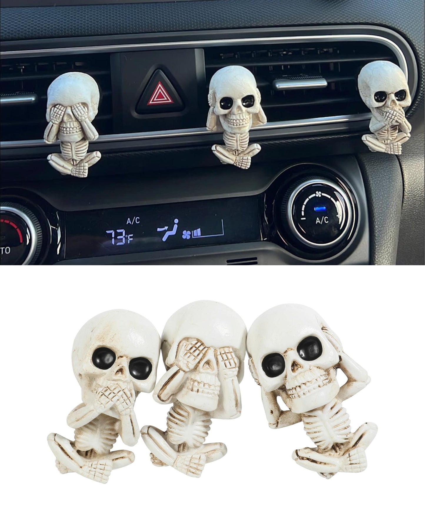 Ambientador de automóvil, regalos de calavera para mujeres,
