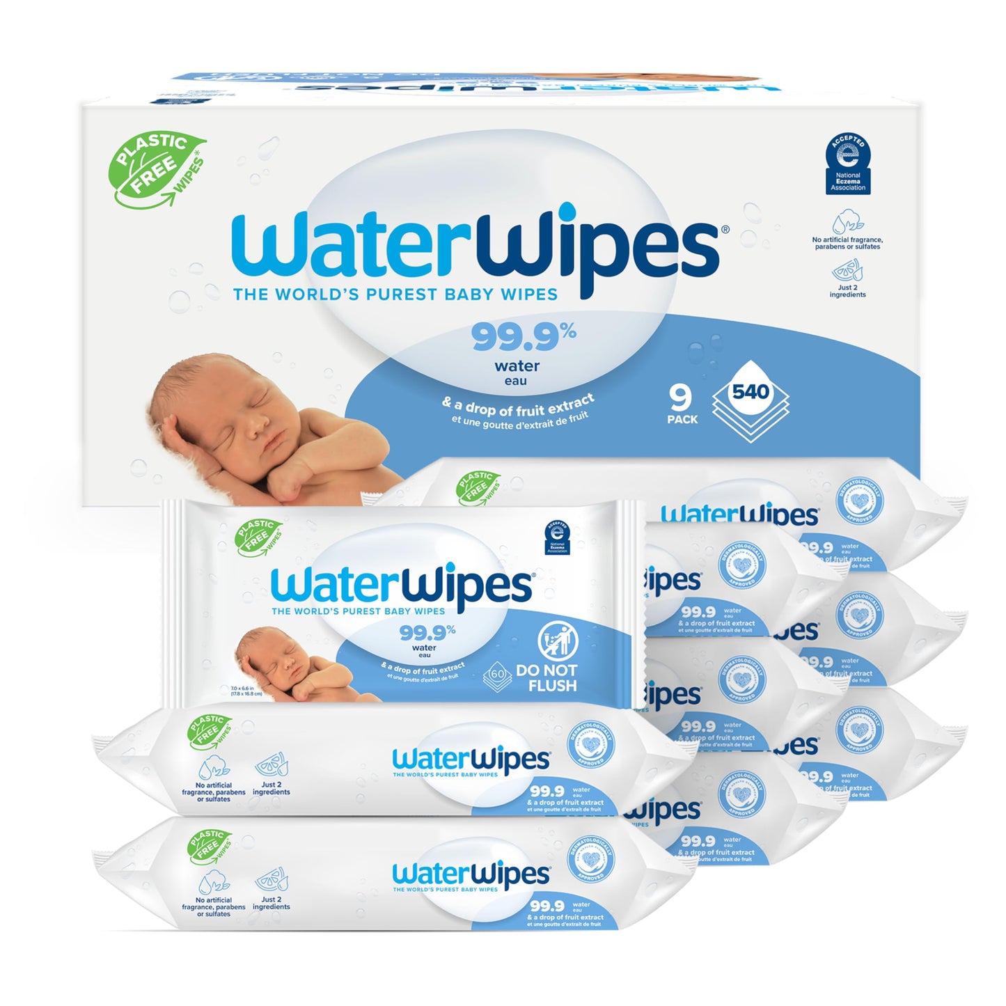 Toallitas Húmedas para Bebés WaterWipes, 4137, 1, 9