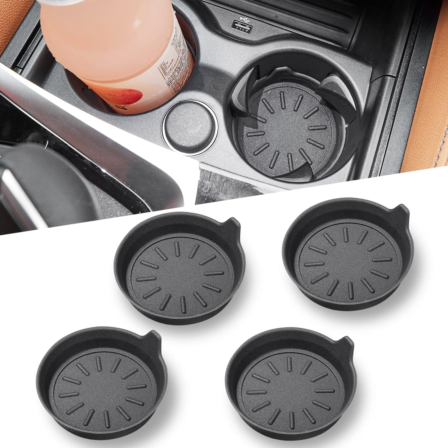WINKA 4 posavasos universales de silicona para portavasos de