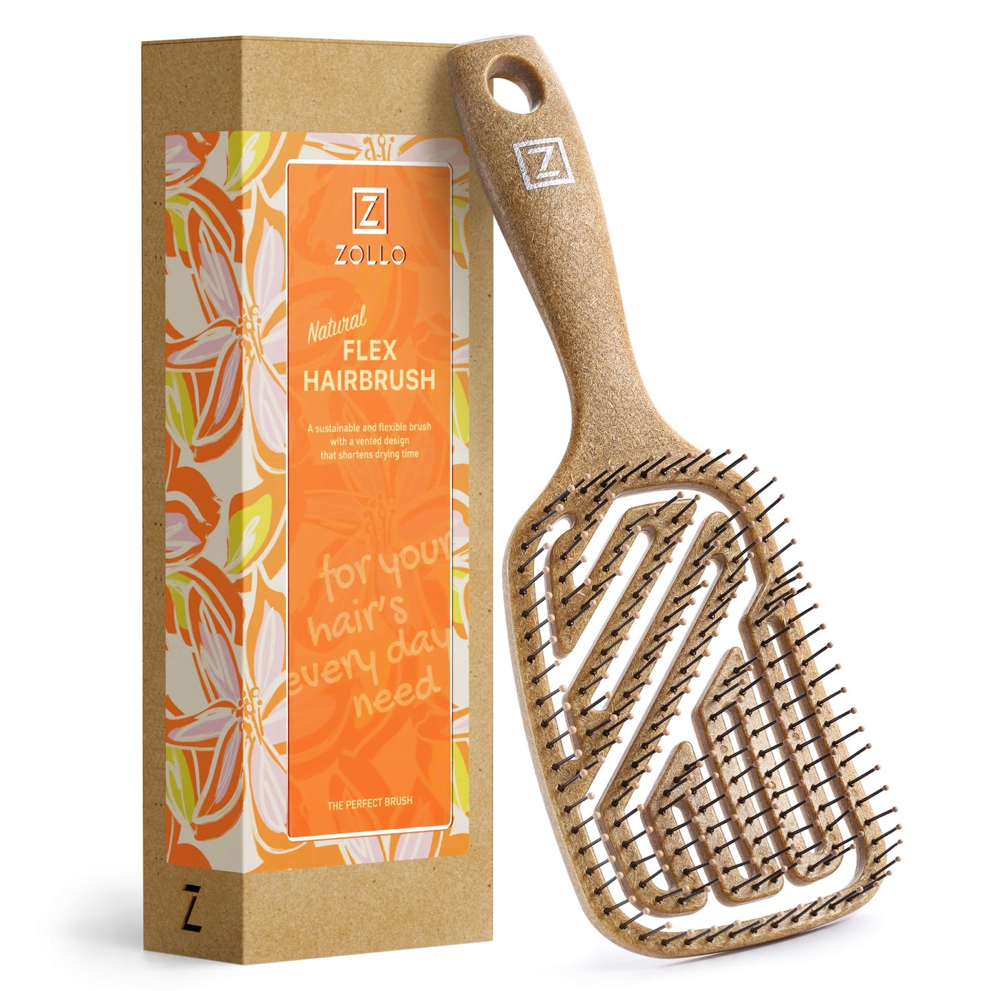 Zollo Cepillo flexible para el cabello, para mujeres, hombre