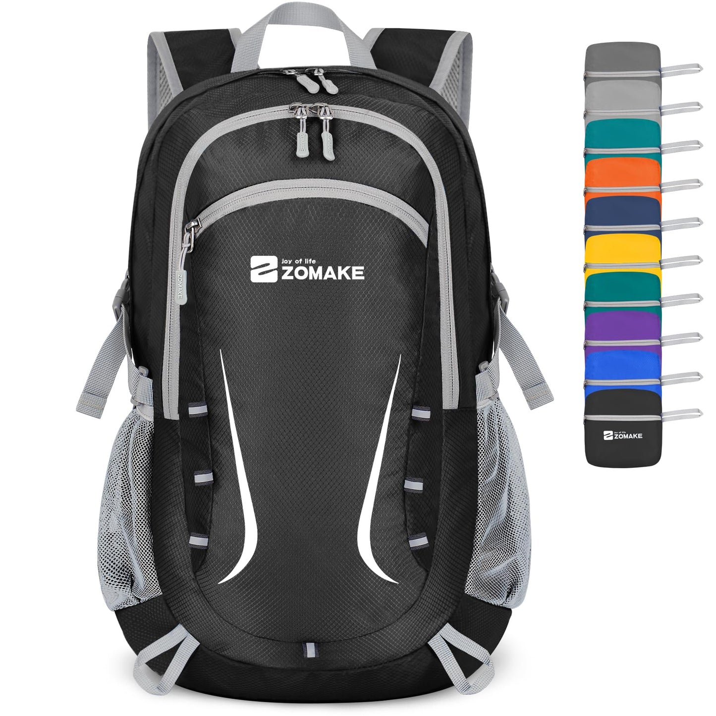 Zomake - Mochila de senderismo plegable resistente al agua,