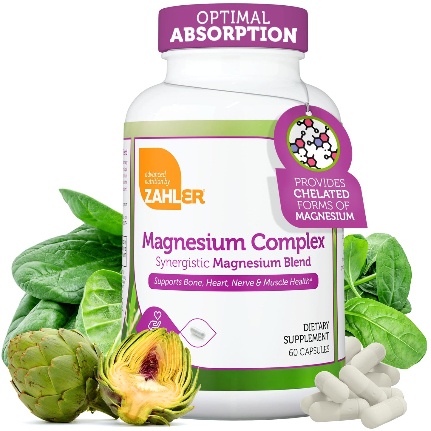 Zahler Suplemento complejo de magnesio – Mezcla de suplement