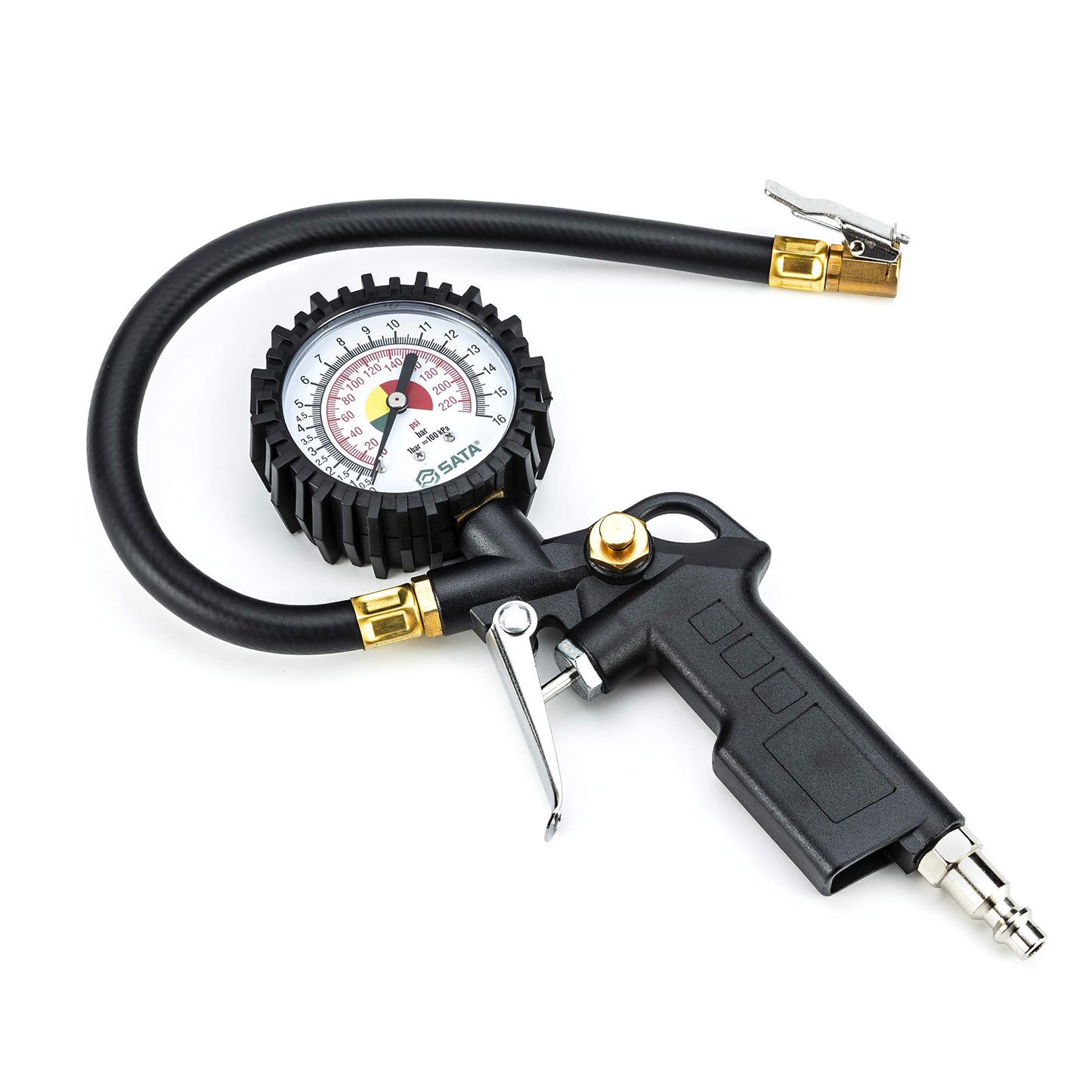 SATA Inflador de neumáticos con manómetro - ST98100U