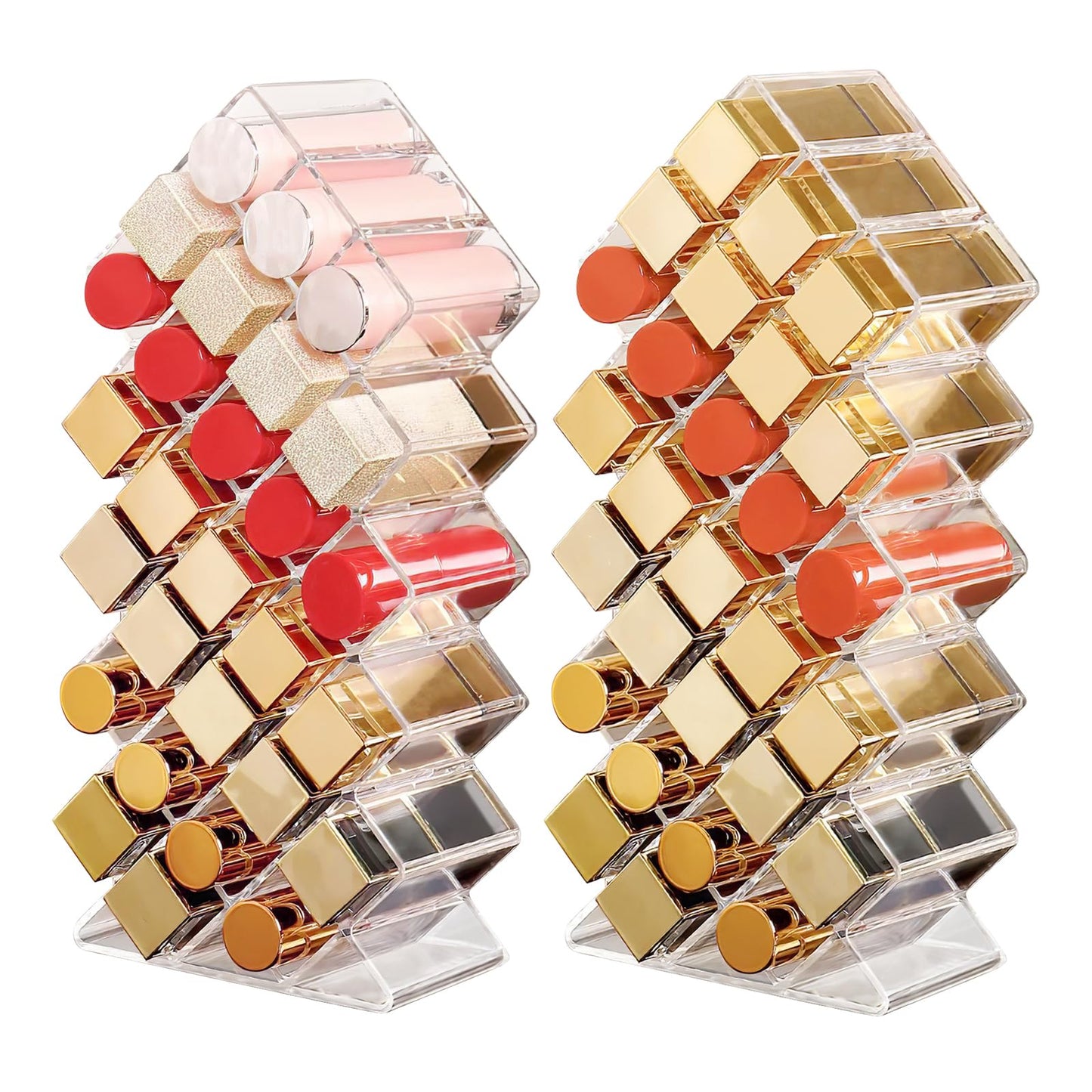 Organizador de lápiz labial, 56 ranuras para labios, soporte