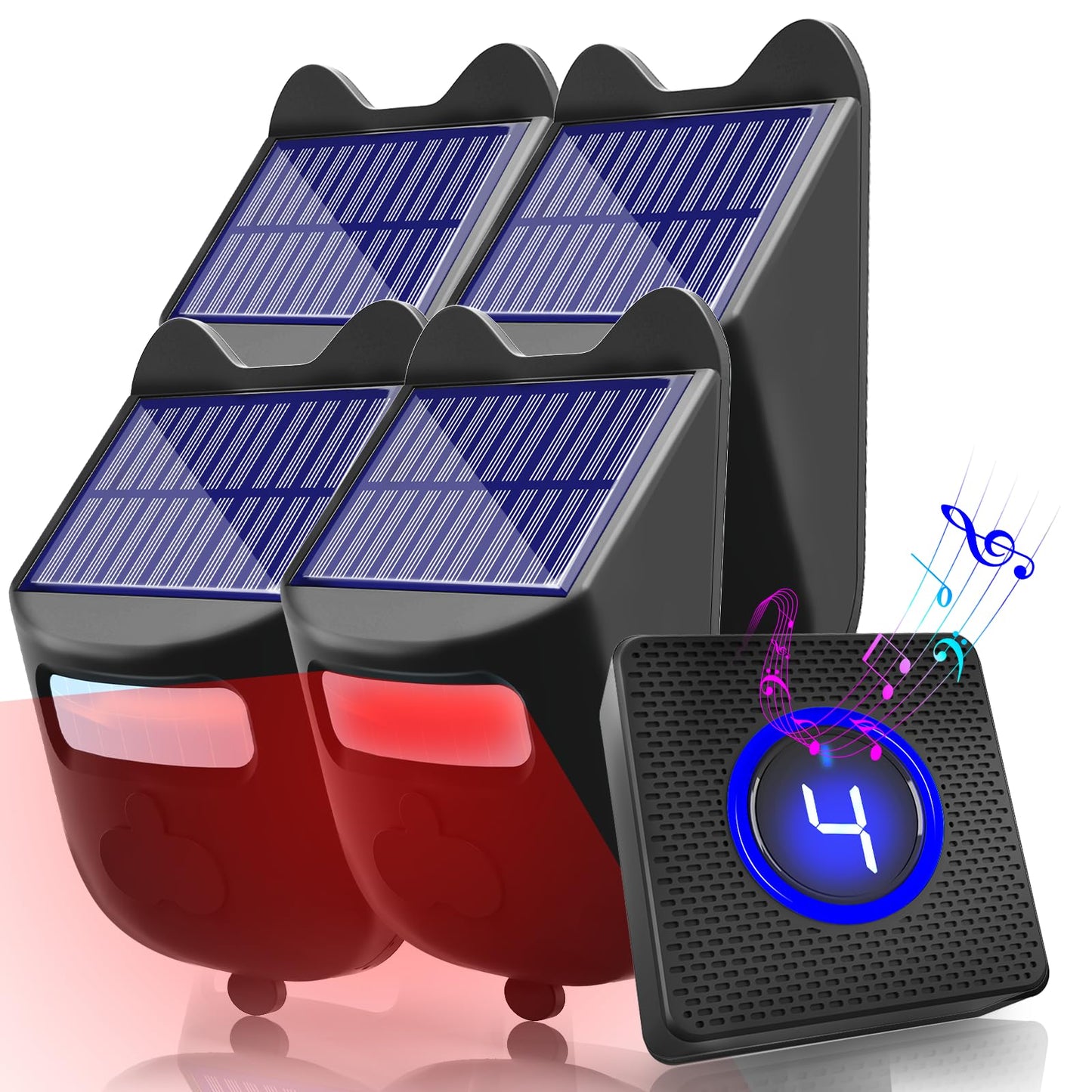 Alarmas solares inalámbricas para entrada exterior resistent
