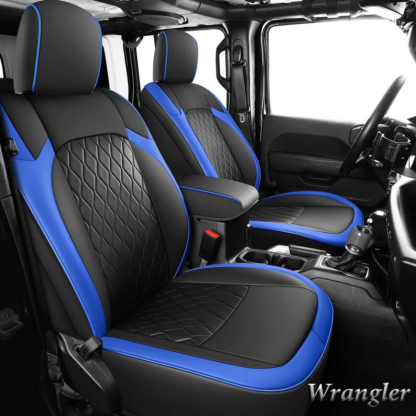 Coverado Fundas de asiento de 4 puertas para Jeep Wrangler,