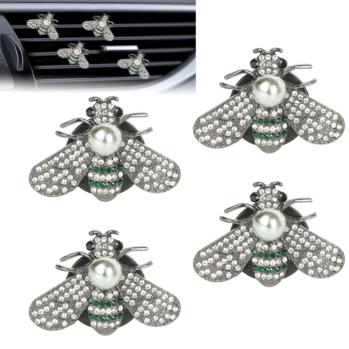 Bling Bee - Clips de ventilación de aire, ambientador de coc