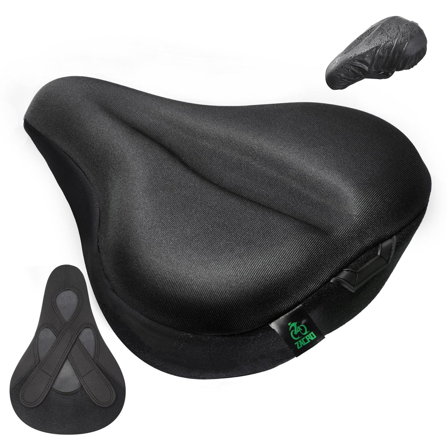 Zacro Cojín ancho para asiento de bicicleta – Funda acolchad