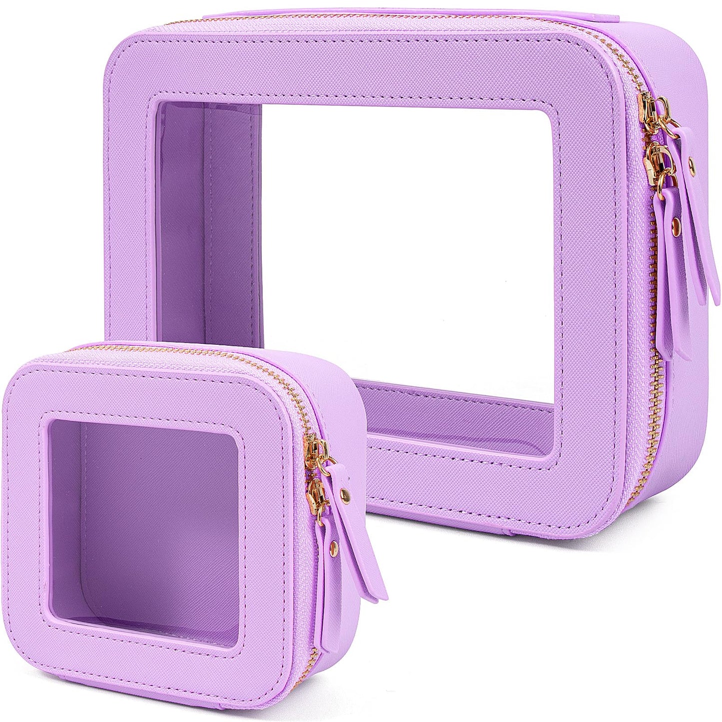 Bolsa de maquillaje transparente, pequeña bolsa de maquillaj