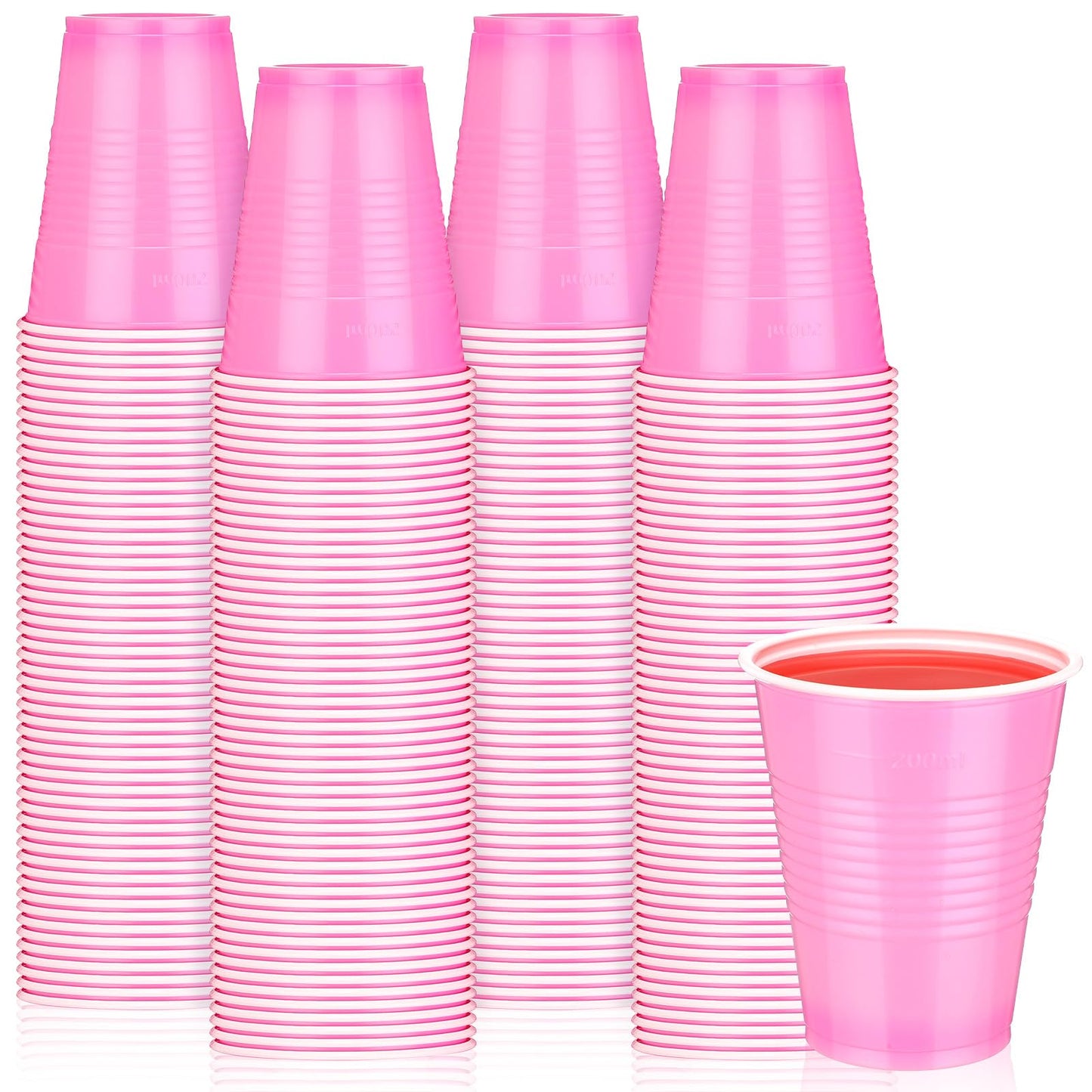 Yinkin 100 vasos de plástico desechables de Halloween de 9 o