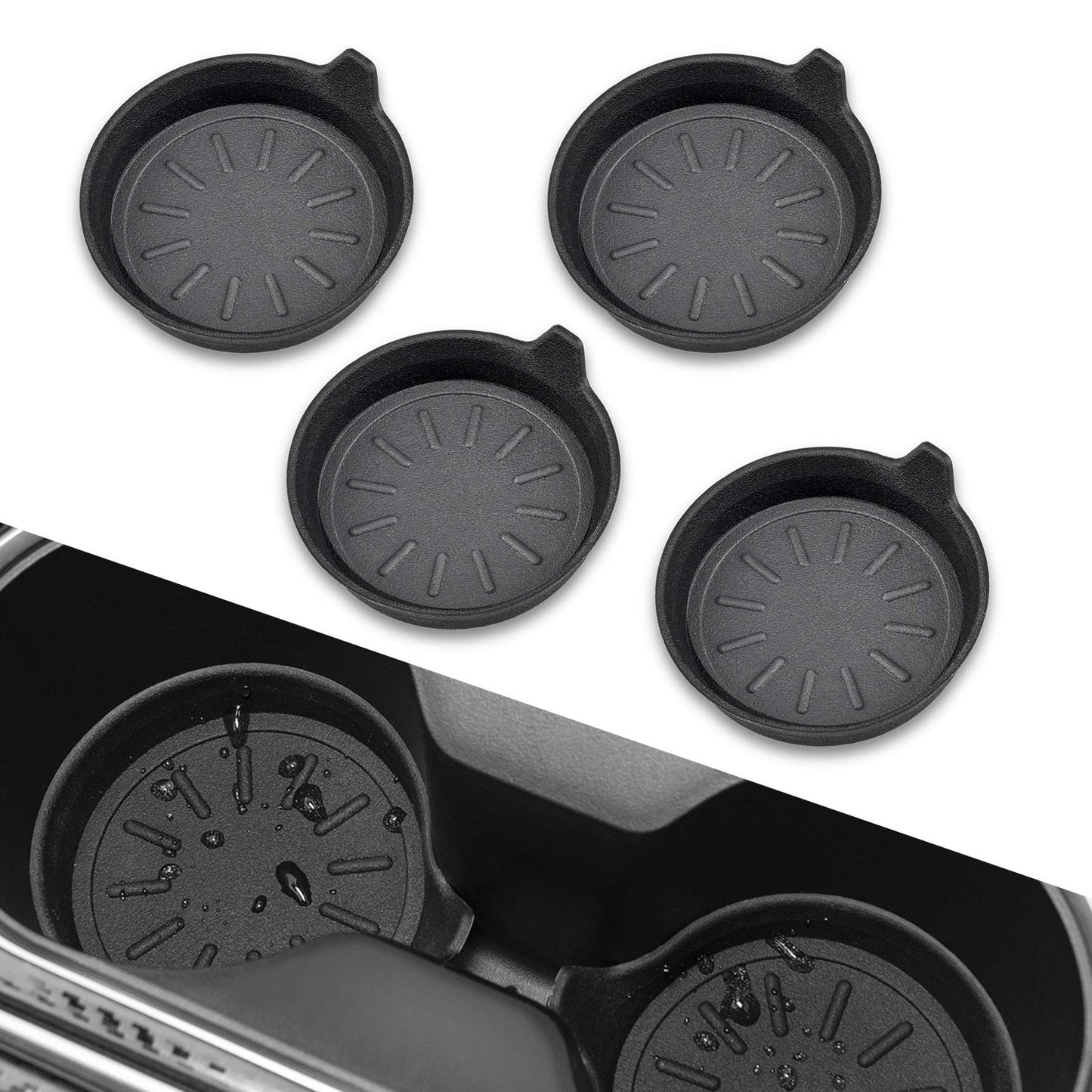 Car Cup Holder Coasters Silicone, Coaster for Car Cupholder,