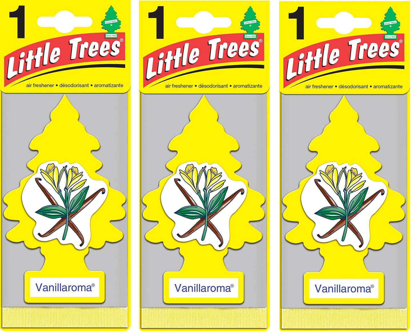 Little Tree paquete de 3 aromatizantes de ambiente, fraganci