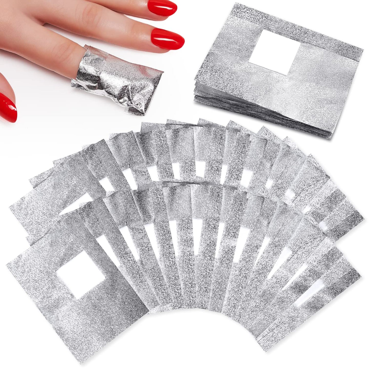 Makartt Removedor de esmalte de uñas, 100 envolturas de pape