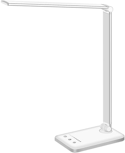 White crown - Lámpara LED de escritorio y oficina, con puert