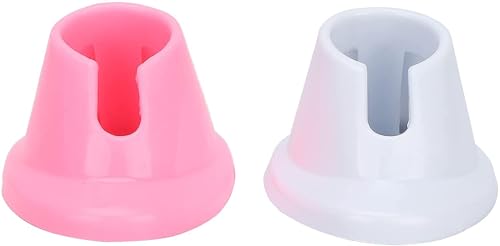 2 soportes para botellas de esmalte de uñas de goma suave ro