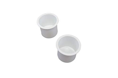 2 portavasos pequeños de plástico con bolsillo empotrado, in
