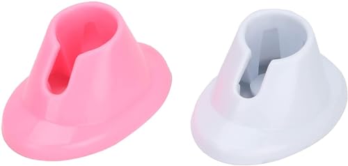 2 soportes para botellas de esmalte de uñas de goma suave ro