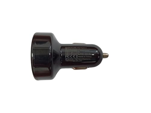 Cargador de coche de 66 W, cargador USB de 4 puertos, 2 adap