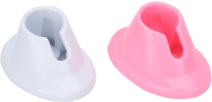 2 soportes para botellas de esmalte de uñas de goma suave ro