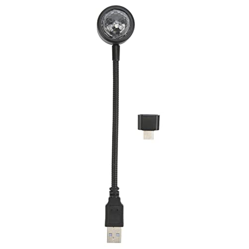 Proyector de coche con luz ambiental, control de voz USB cie