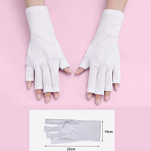 2 pares de guantes de protección UV para lámpara de uñas par