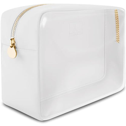 DANCOUR Mini bolsa de maquillaje transparente para monedero,