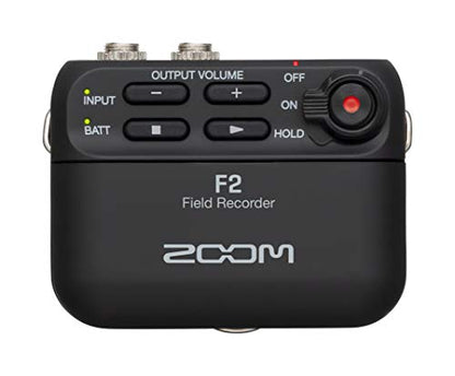 Zoom F2 Lavalier Body-Pack Grabadora compacta, grabación flo