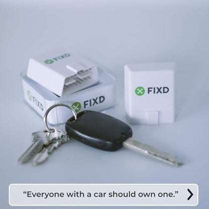 FIXD Escáner Bluetooth OBD2 para automóvil, lectores de códi