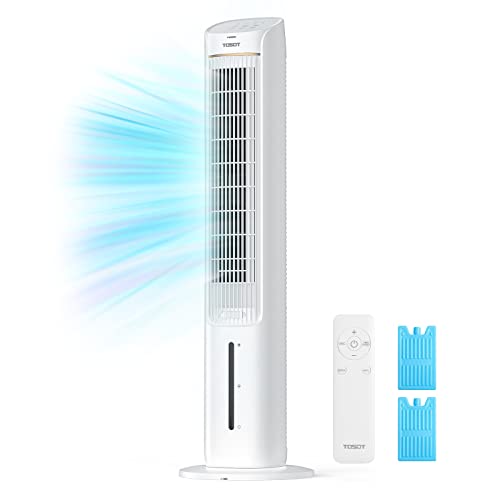 TOSOT Ventilador de torre oscilante de 80°, ventilador de re