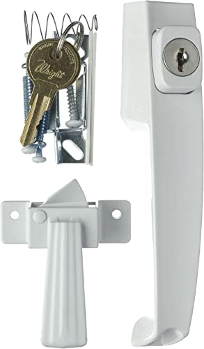 Wright Products VK333X3WH Manija con botón de amarre con lla