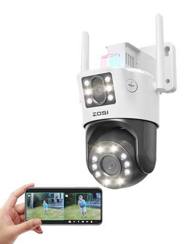 ZOSI C298 Max 4K 8MP Dual-Lens (2x4MP) con cable WiFi PTZ Cá