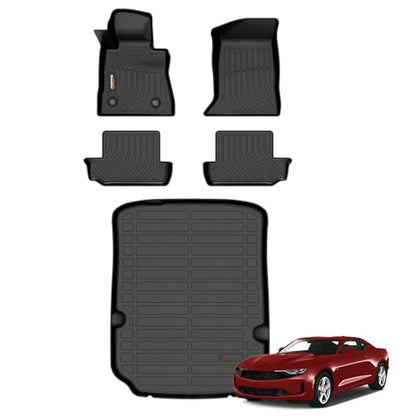 Binmotor-All Weather Car Floor Mats Cargo Liner Set for Chev