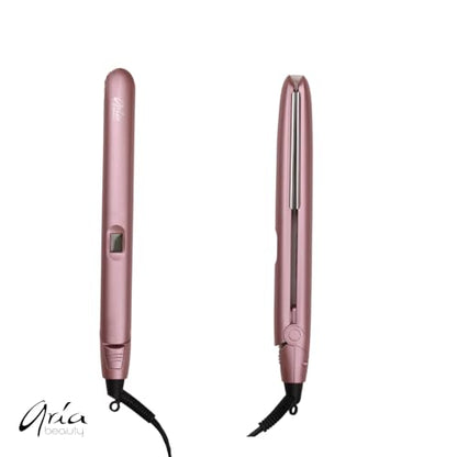 Aria Beauty Plancha digital para el cabello, plancha plana d