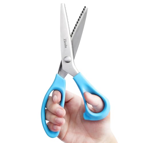 Tijeras en zig zag para peluca de encaje, tijeras de coser d