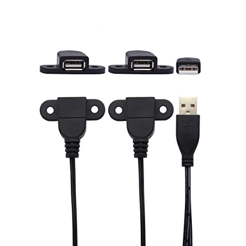 Cable de extensión de carga USB 2.0 macho a doble hembra, me