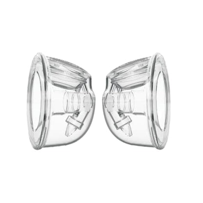 Zomee Dos tazas de silicona de colección manos libres, capac