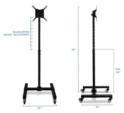 ¡Móntelo! Soporte para piso de TV portable para pantallas pl