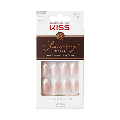 KISS Uñas postizas elegantes listas para usar, manicura case