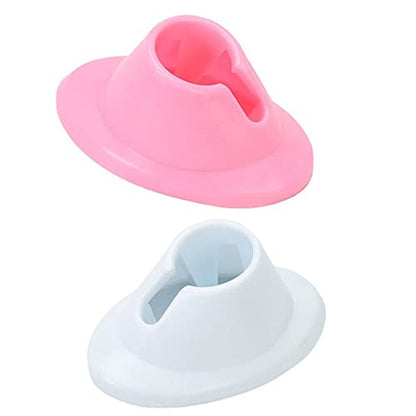 4 piezas de goma suave esmalte de uñas portabotellas antider