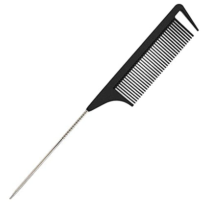 Yumflan Peine para el cabello, peine de cola de rata para tr