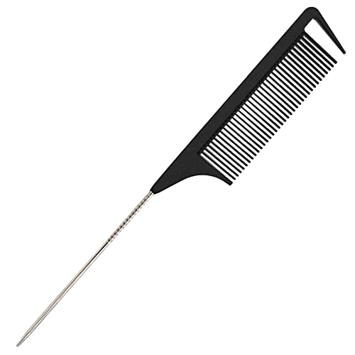 Yumflan Peine para el cabello, peine de cola de rata para tr